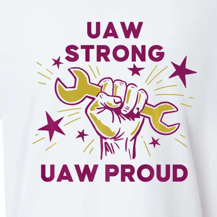 UAW Strong Solidarity UAW Proud Union UAW Laborer Worker Sueded Cloud Jersey T-Shirt