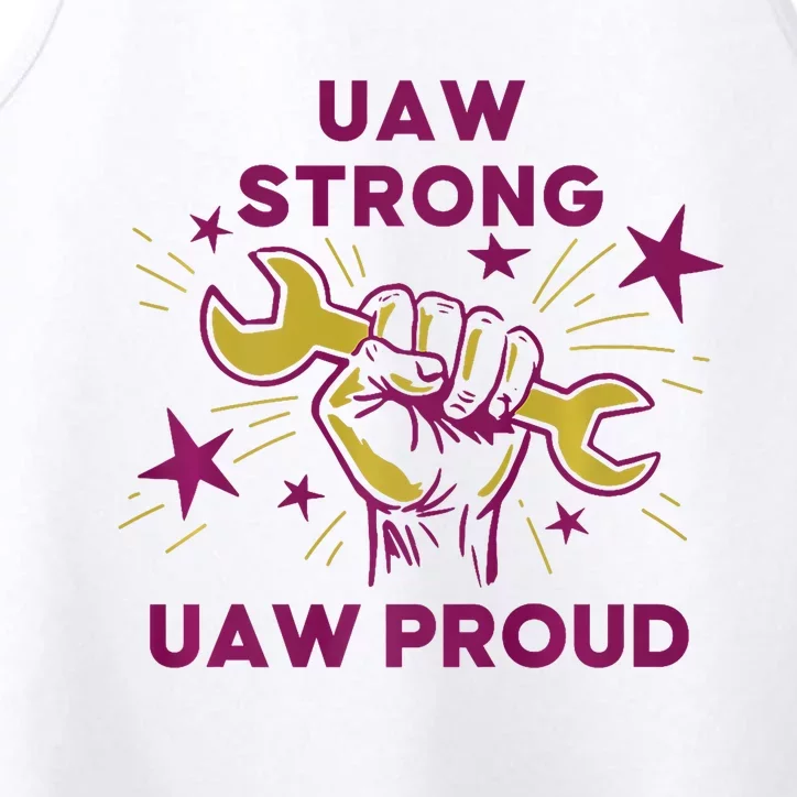 UAW Strong Solidarity UAW Proud Union UAW Laborer Worker Performance Tank