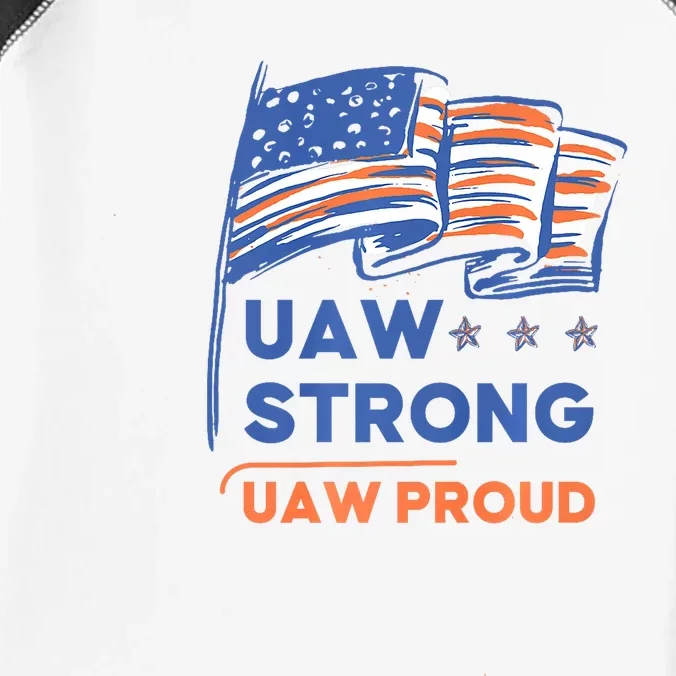 UAW Strong Solidarity UAW Proud Union UAW Strike Infant Baby Jersey Bodysuit