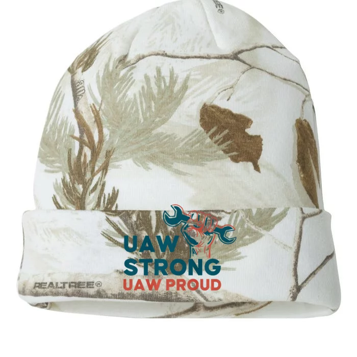 UAW Strong Solidarity UAW Proud Kati - 12in Camo Beanie