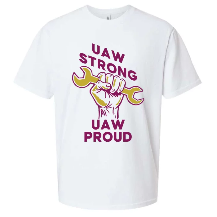 UAW Strong Solidarity UAW Proud Union UAW Strike Sueded Cloud Jersey T-Shirt