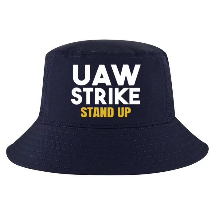 Uaw Strike Stand Up United Auto Workers Union Uaw Strong Red Cool Comfort Performance Bucket Hat