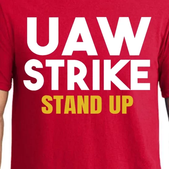 Uaw Strike Stand Up United Auto Workers Union Uaw Strong Red Pajama Set