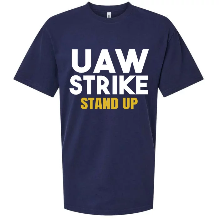 Uaw Strike Stand Up United Auto Workers Union Uaw Strong Red Sueded Cloud Jersey T-Shirt