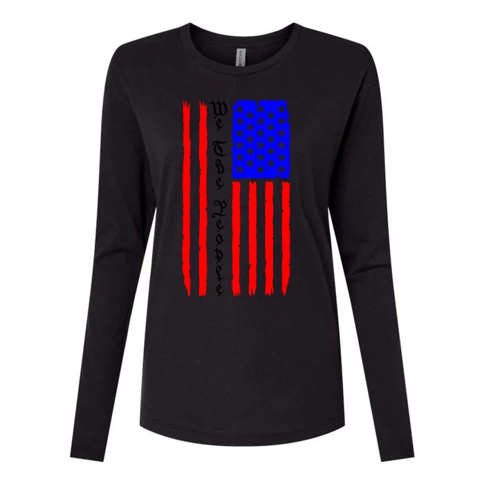 Unity Stars Stripes Womens Cotton Relaxed Long Sleeve T-Shirt