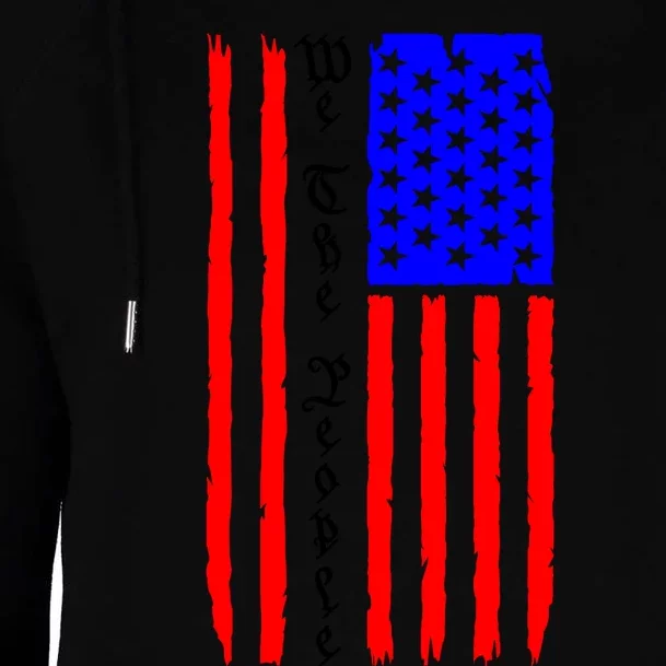 Unity Stars Stripes Womens Funnel Neck Pullover Hood