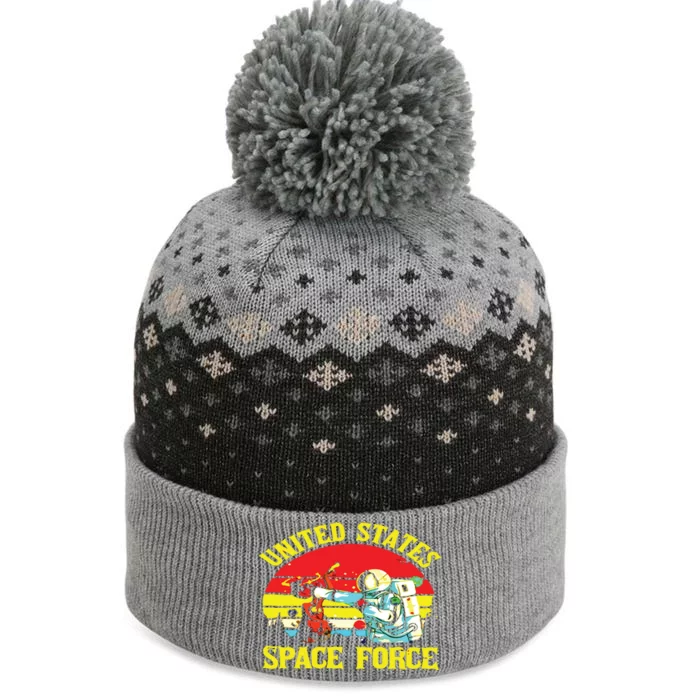 United States Space Force The Baniff Cuffed Pom Beanie