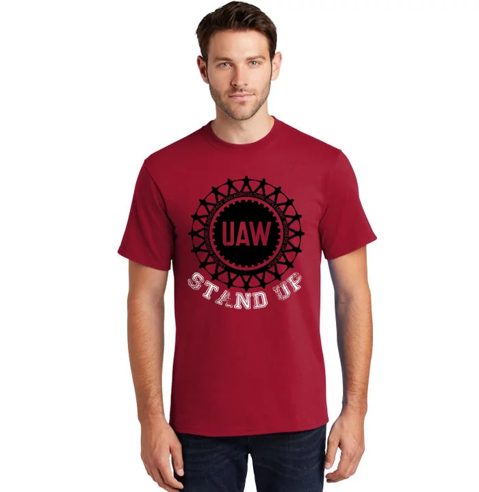 Uaw Strike Stand Up Uaw United Auto Workers Union Uaw Red Tall T-Shirt