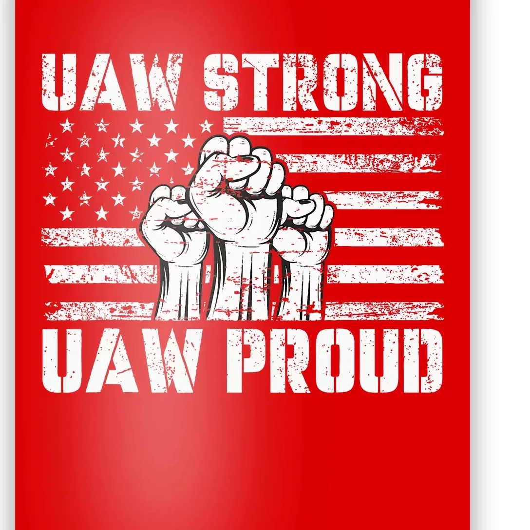 UAW Strong Solidarity UAW Proud Union UAW Laborer Worker Poster