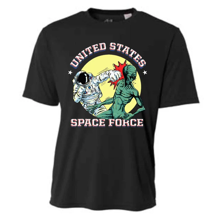 United States Space Force Funny Space Lover & Ufo Alien Cooling Performance Crew T-Shirt