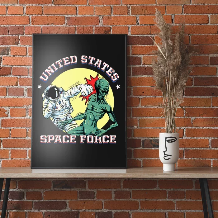 United States Space Force Funny Space Lover & Ufo Alien Poster