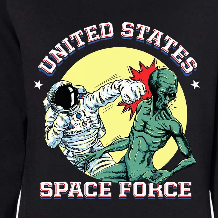 United States Space Force Funny Space Lover & Ufo Alien Womens California Wash Sweatshirt