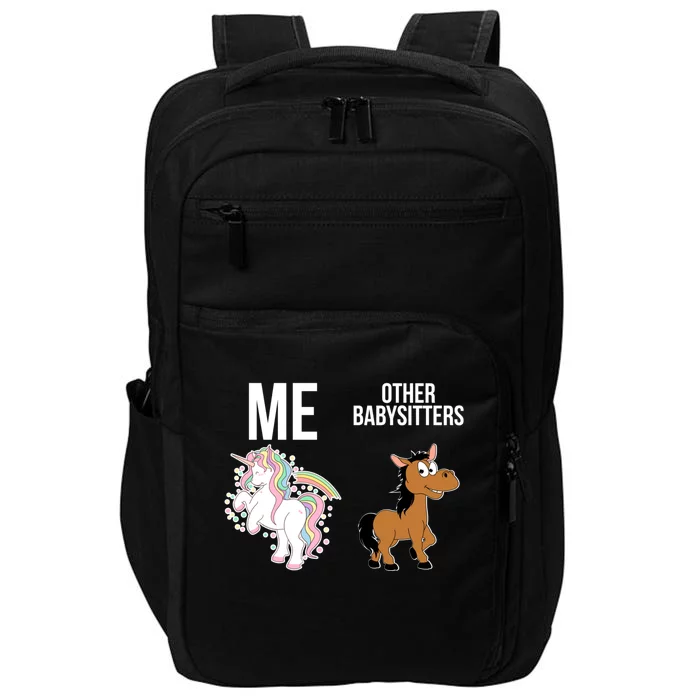 Unicorn Sitter Sitting Sitters Meaningful Gift Impact Tech Backpack