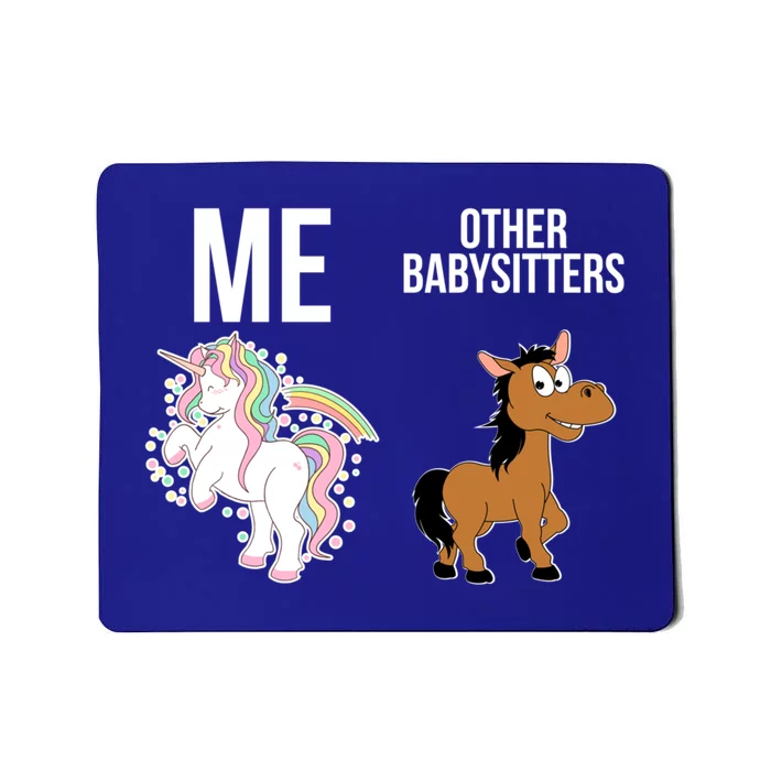 Unicorn Sitter Sitting Sitters Meaningful Gift Mousepad