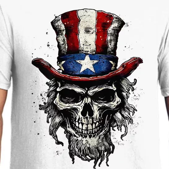 uncle sam skull Pajama Set