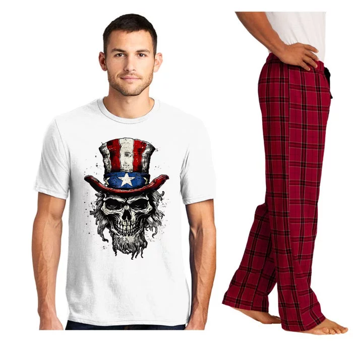 uncle sam skull Pajama Set