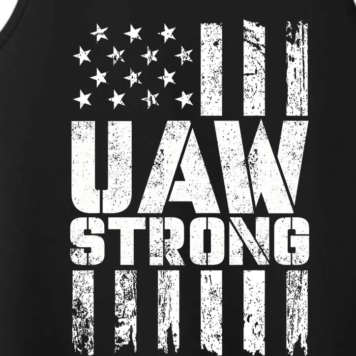 UAW Strong Solidarity UAW Proud Union UAW Laborer Worker Performance Tank