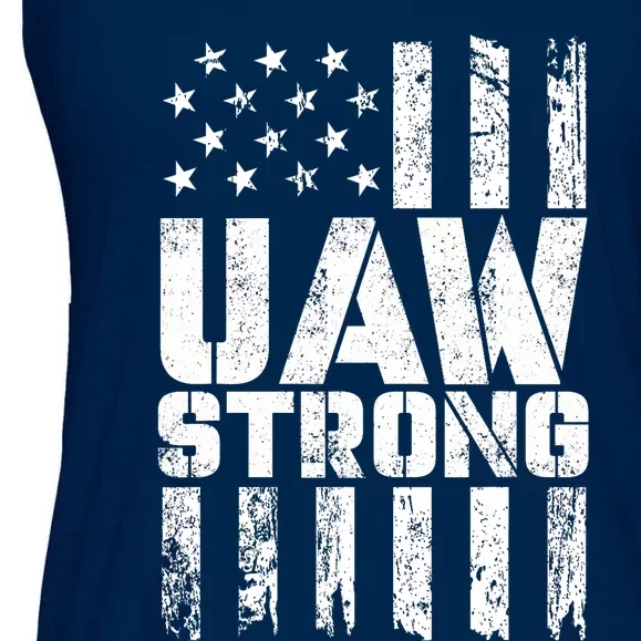 UAW Strong Solidarity UAW Proud Union UAW Laborer Worker Ladies Essential Flowy Tank