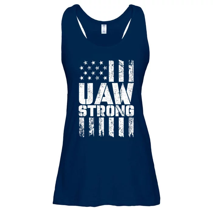 UAW Strong Solidarity UAW Proud Union UAW Laborer Worker Ladies Essential Flowy Tank