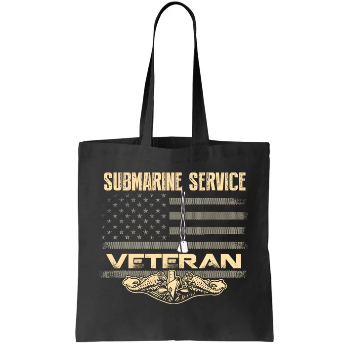 Us Submarine Service Veteran For Veteran Submariner Tote Bag