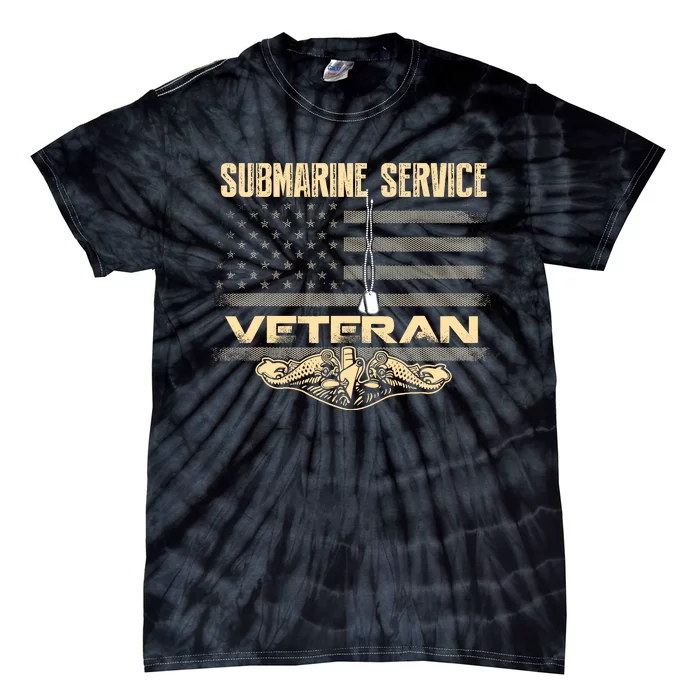 Us Submarine Service Veteran For Veteran Submariner Tie-Dye T-Shirt