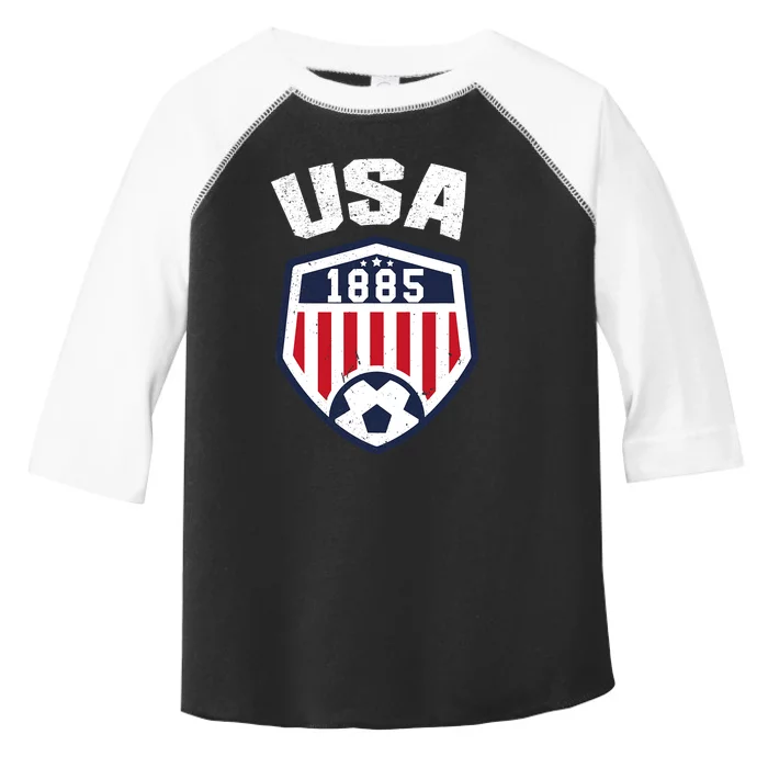 USA Soccer Shirt 1885 American Soccer USA Jersey Fan Toddler Fine Jersey T-Shirt