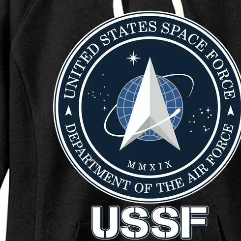 USSF Space Force Dept Of The Air Force Logo Women's Fleece Hoodie