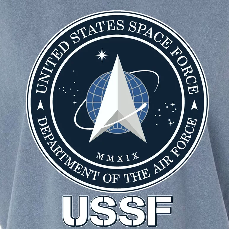 USSF Space Force Dept Of The Air Force Logo Garment-Dyed Women's Muscle Tee