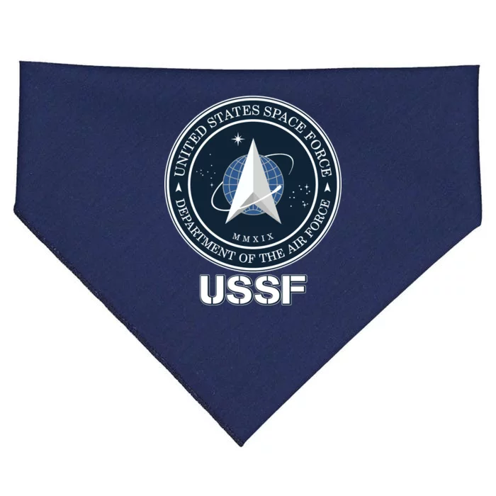 USSF Space Force Dept Of The Air Force Logo USA-Made Doggie Bandana