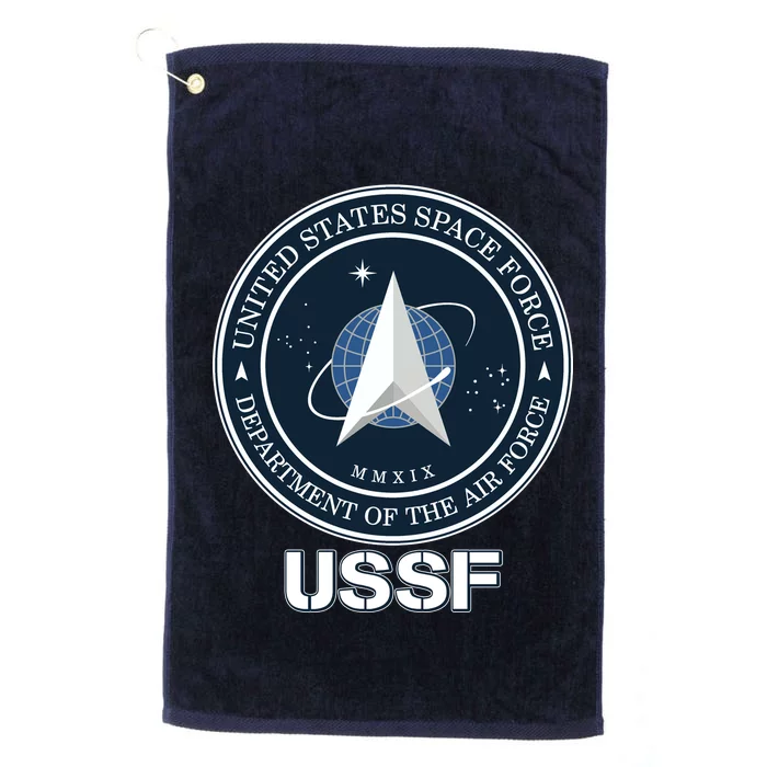 USSF Space Force Dept Of The Air Force Logo Platinum Collection Golf Towel