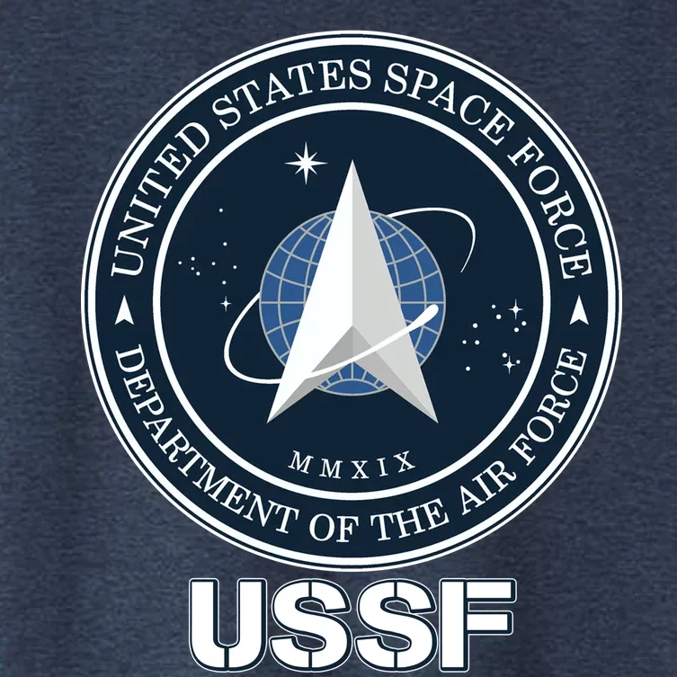 USSF Space Force Dept Of The Air Force Logo Women's Crop Top Tee