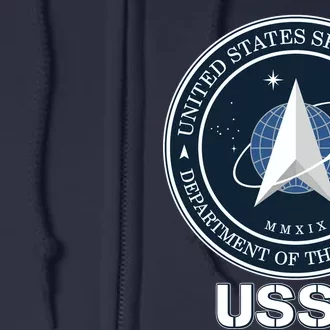 USSF Space Force Dept Of The Air Force Logo Full Zip Hoodie