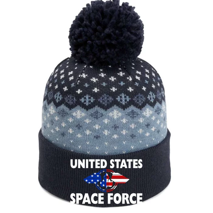 USSF United States Space Force The Baniff Cuffed Pom Beanie