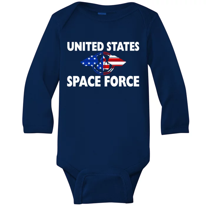 USSF United States Space Force Baby Long Sleeve Bodysuit