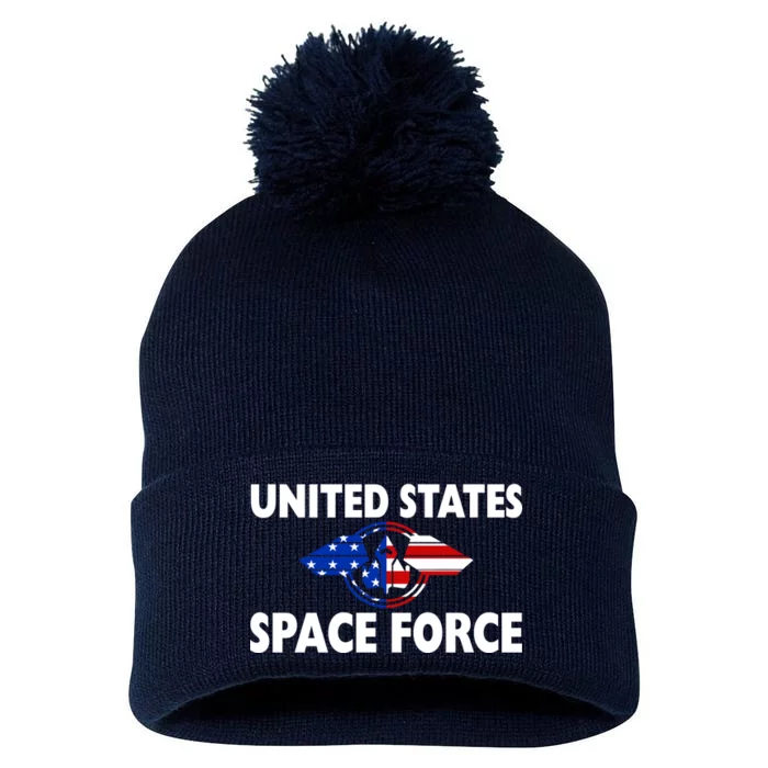 USSF United States Space Force Pom Pom 12in Knit Beanie