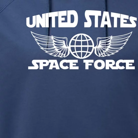 USSF United States Space Force Logo Performance Fleece Hoodie