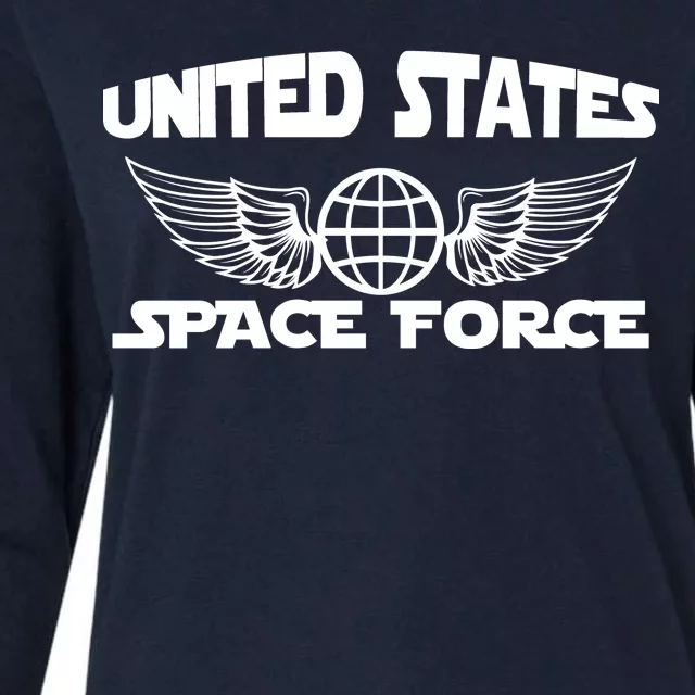 USSF United States Space Force Logo Womens Cotton Relaxed Long Sleeve T-Shirt