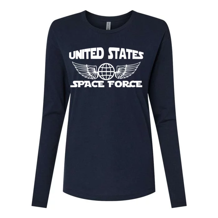 USSF United States Space Force Logo Womens Cotton Relaxed Long Sleeve T-Shirt