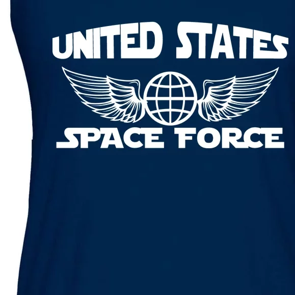 USSF United States Space Force Logo Ladies Essential Flowy Tank