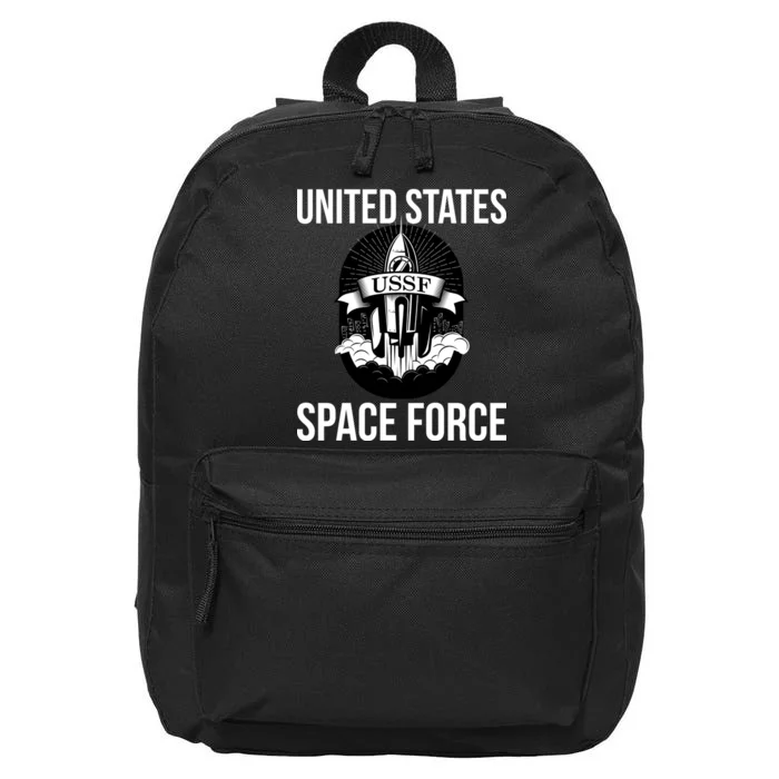 USSF United States Space Force Rocket Blast 16 in Basic Backpack