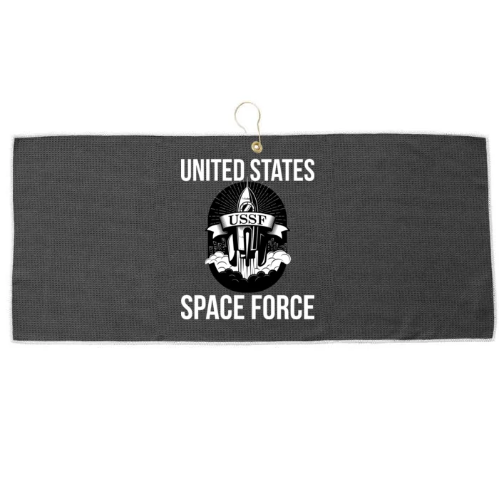 USSF United States Space Force Rocket Blast Large Microfiber Waffle Golf Towel