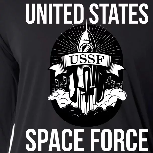 USSF United States Space Force Rocket Blast Cooling Performance Long Sleeve Crew