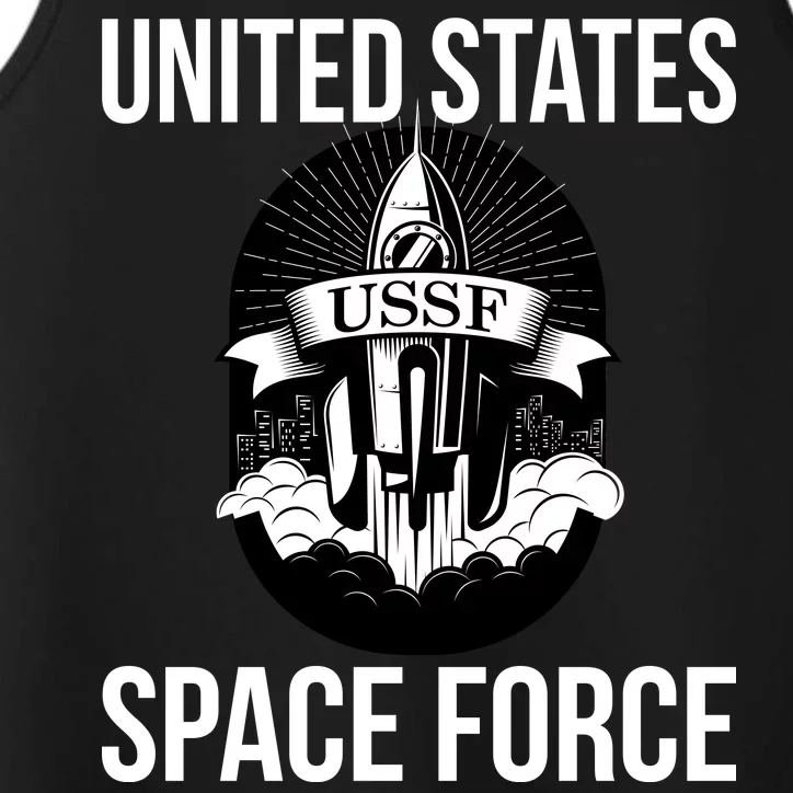 USSF United States Space Force Rocket Blast Performance Tank