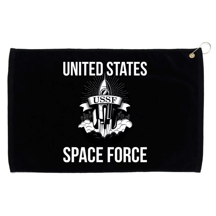 USSF United States Space Force Rocket Blast Grommeted Golf Towel