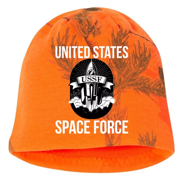 USSF United States Space Force Rocket Blast Kati - Camo Knit Beanie