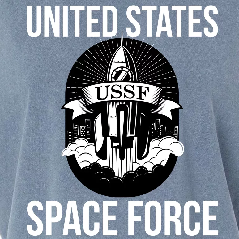 USSF United States Space Force Rocket Blast Garment-Dyed Women's Muscle Tee