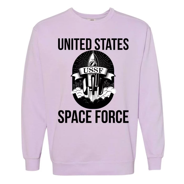 USSF United States Space Force Rocket Blast Garment-Dyed Sweatshirt