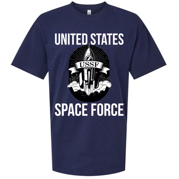 USSF United States Space Force Rocket Blast Sueded Cloud Jersey T-Shirt