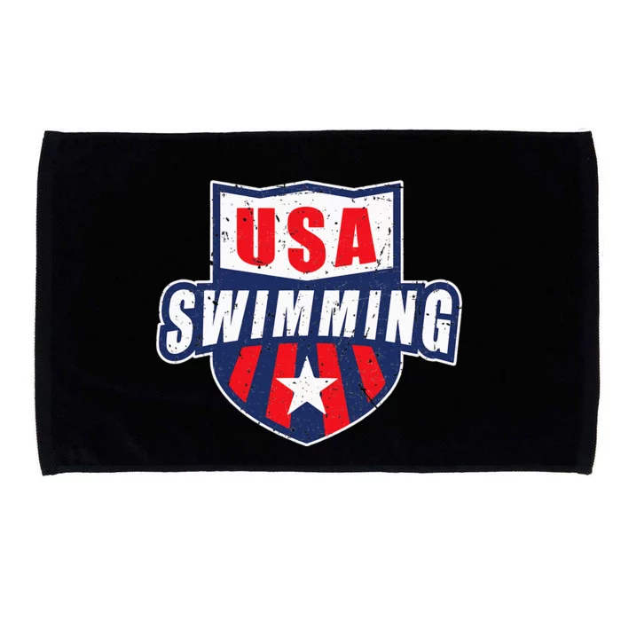 USA Swimming Team Sports Athlete US Swim Aquatic Design Microfiber Hand Towel