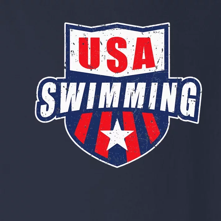 USA Swimming Team Sports Athlete US Swim Aquatic Design Toddler Long Sleeve Shirt